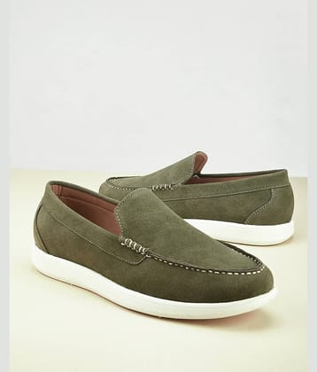 Fentacia MEN CASUAL SHOES Olive Men's Slip-on Shoes