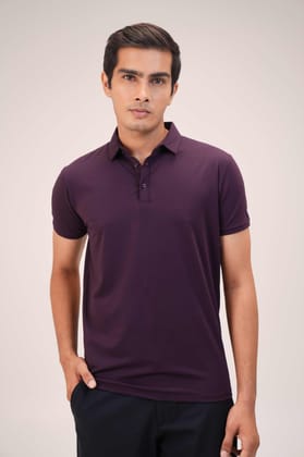 Elite Polos - Softened Stretch Cotton Polos.-Mulberry Wine / S