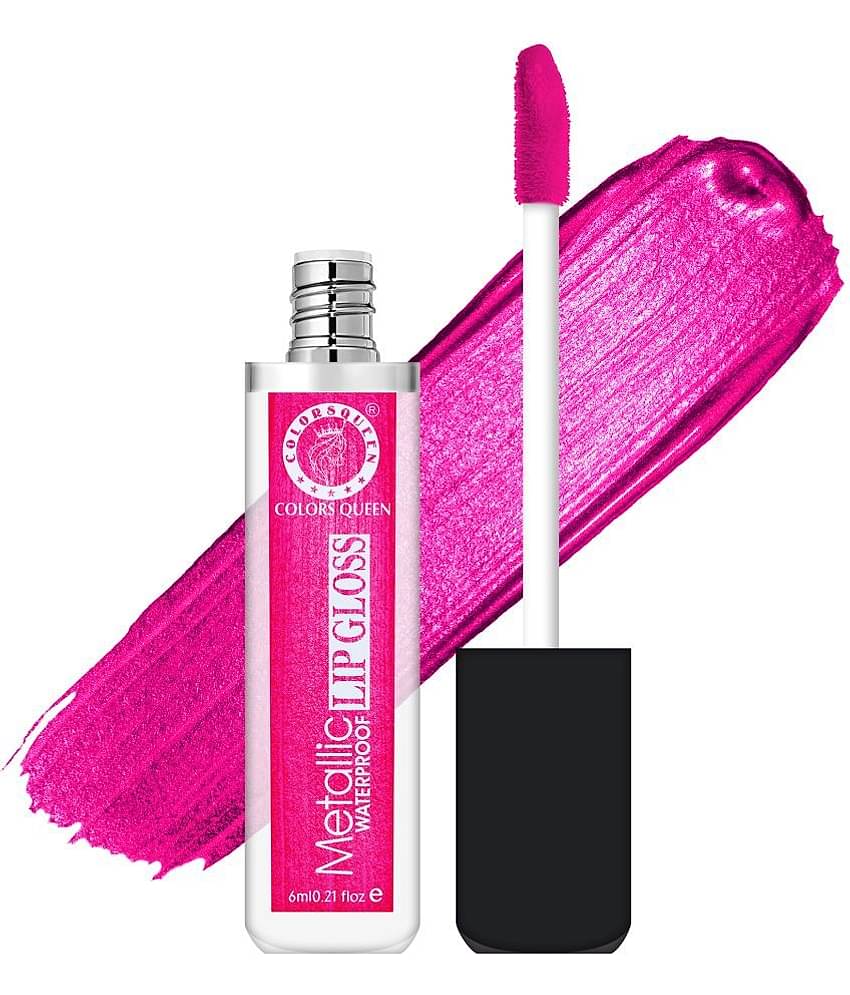 Colors Queen Metallic Lip Gloss Lipstick Waterproof (Shade - 01)