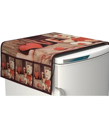 Revexo - Polyester Multicolor Fridge Top Cover ( Pack of 1 )