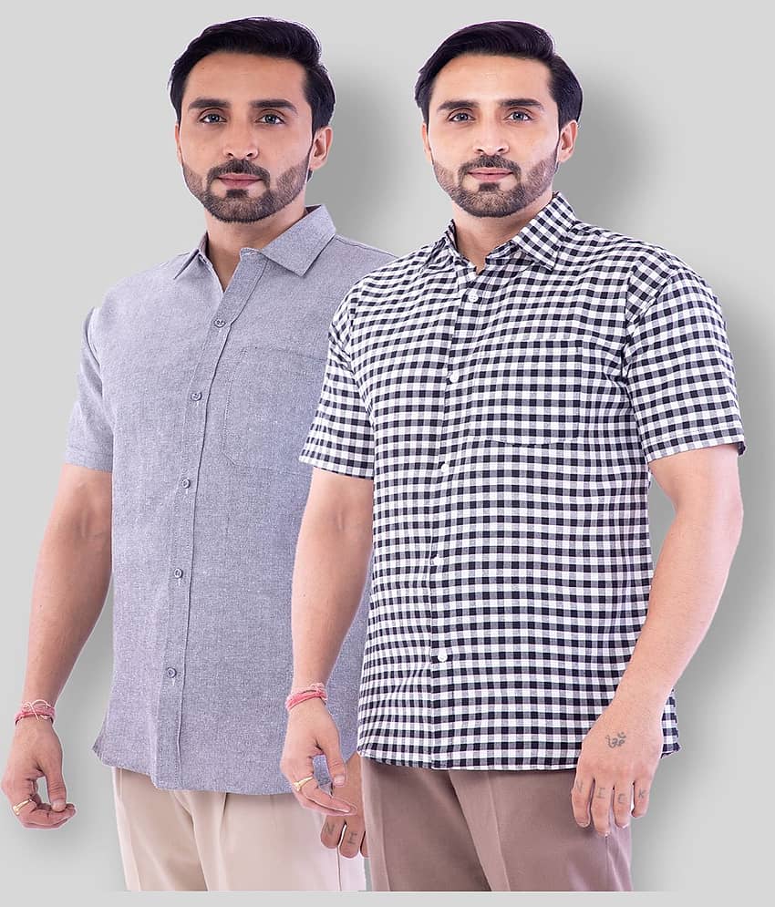 DESHBANDHU DBK - Multicolor Cotton Regular Fit Men's Casual Shirt (Pack of 2 )