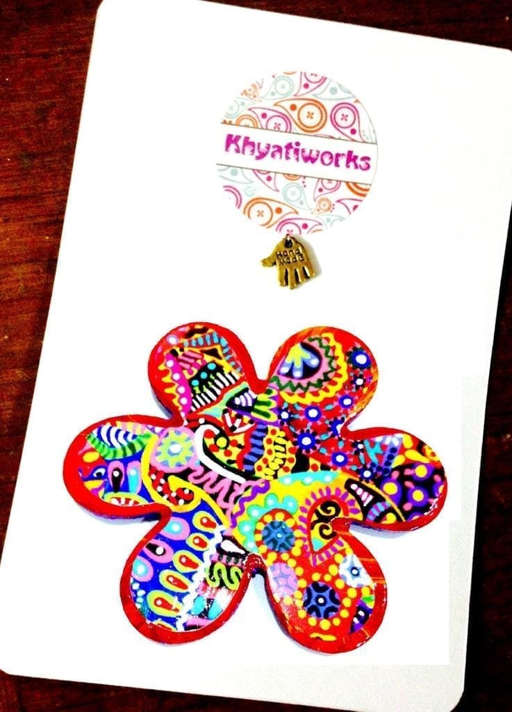 Colorisma Flower Wooden Magnet - Flowers | Buy online on ZillyBuy