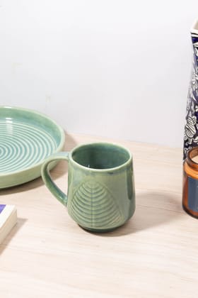 Ocean Leaf Ceramic Mug | 330 ml