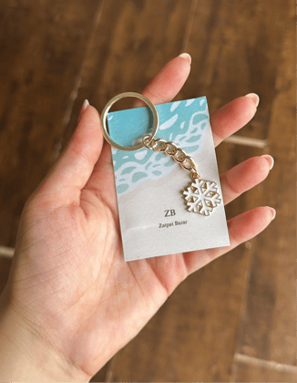 Snowflake Keychain
