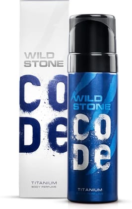 WILD STONE CODE Titanium Long Lasting No Gas Body Perfume Spray For Men, 150Ml