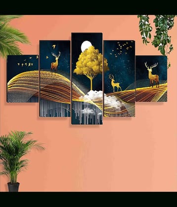 SNDArt Set Of 5 Modern Art Wall Paintings For Living Room 18 x 30 inch