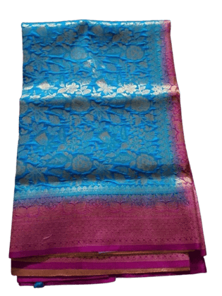 Elegant Embroidered Silk Saree