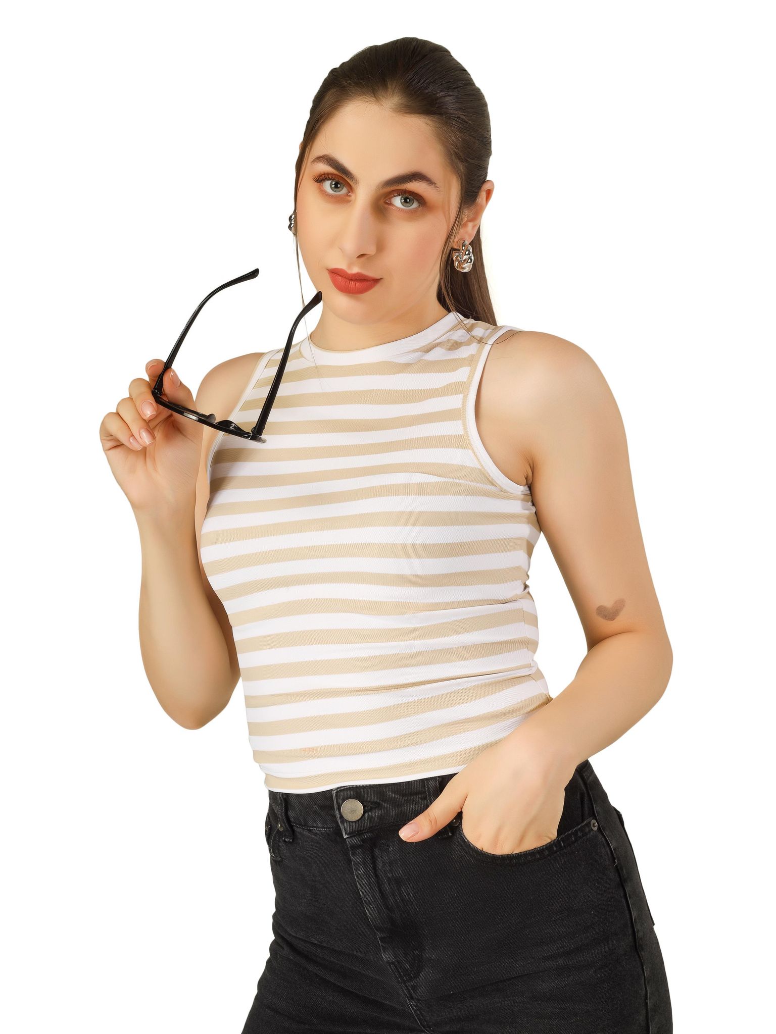 BLUEFICUS Casual Striped Women Top