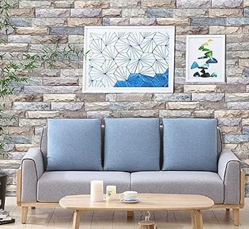 Eurotex Peel and Stick Wallpaper, Self Adhesive DIY Wall Sticker for Bedroom Hall Living Room Kitchen Home & Office, PVC Coated & Waterproof Surface Scratch Resistant  45 x 300cm