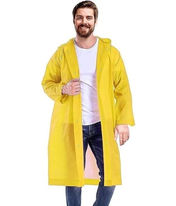 PARYAG HOSIERY Yellow PVC Men's Raincoat ( Pack of 1 )