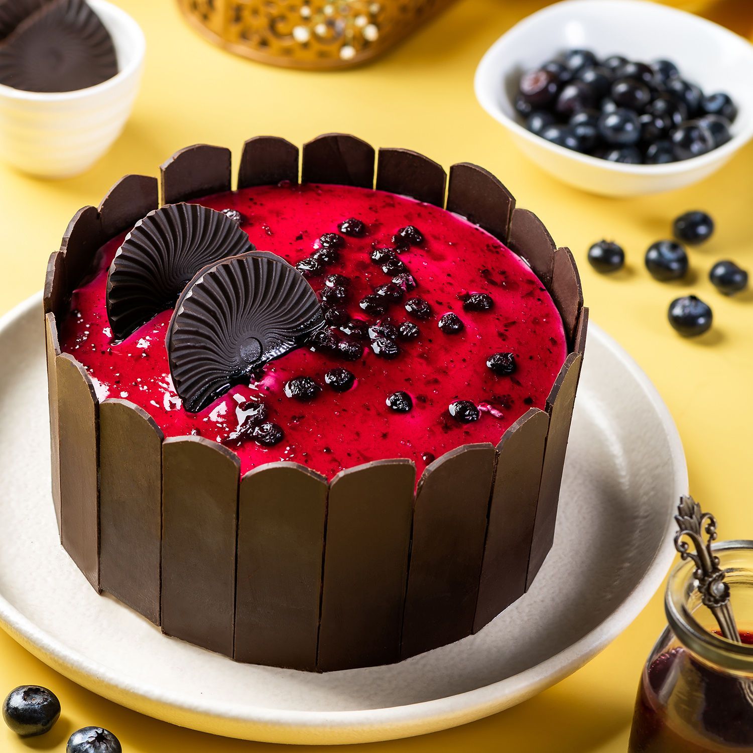 Ferns N Petals Blueberry Designer Cake Half Kg