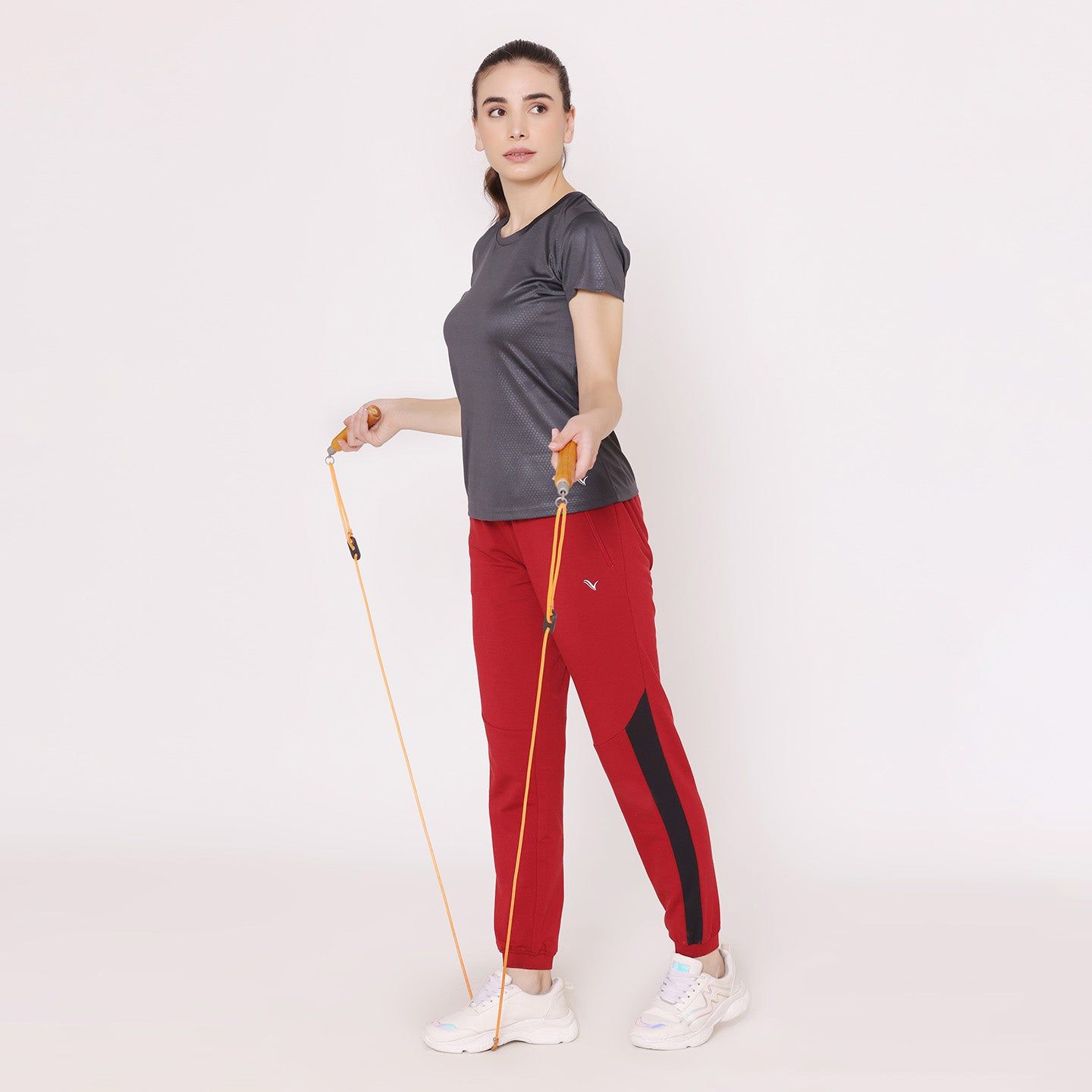 Women Fashion Jogger Pants - Biking Red Biking Red L