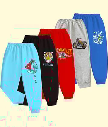Kuchipoo Pack of 5 Boys Cotton Blend Trackpant ( Multicolor 8 )