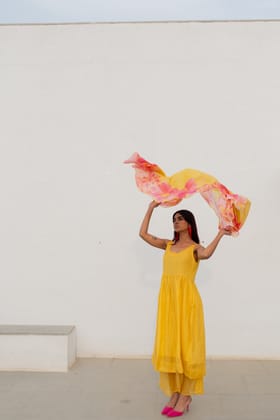 Yellow Fields Kurta Set-S