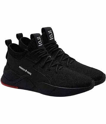 PENNEN Black Men's Sports Running Shoes