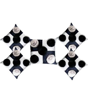 Belive-Me Set of 5 Poly Dupion Cushion Covers 40X40 cm (16X16)