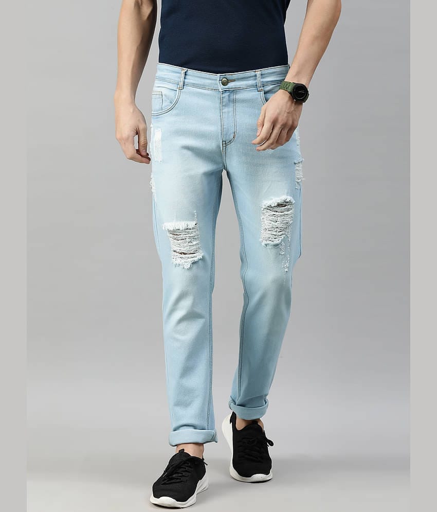 Urbano Fashion - Blue Cotton Blend Slim Fit Men's Jeans ( Pack of 1 )