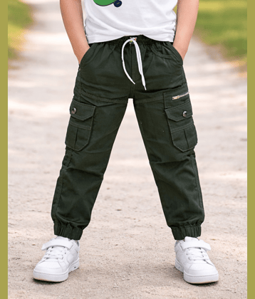 ICONIC ME Pack of 1 Boys Cotton Blend Jeans ( Green )
