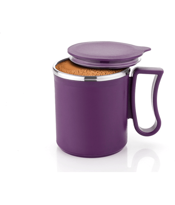 OFFYX - Purple Steel Coffee Mug ( Pack of 1 )
