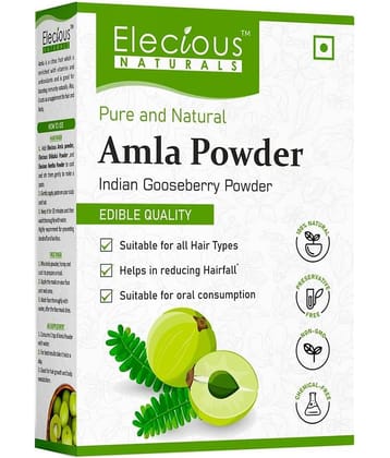 Elecious Amla Indian Gooseberry Powder For Hair Growth, 250g, Drinking & Eating (Unscented)