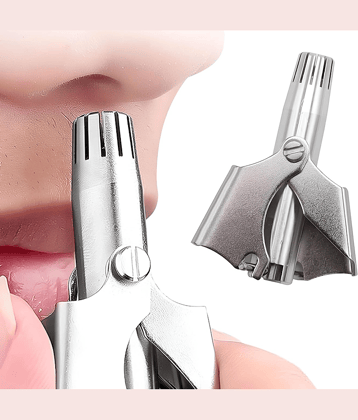 Revernest Manual Nose Trimmer Silver Cordless Nose Trimmer With 0 minutes Runtime