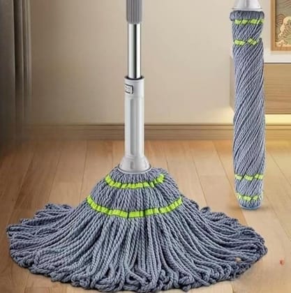 Generic Pack of 2 Microfiber Twist Mop for Floor Cleaning (Grey)-PID66759