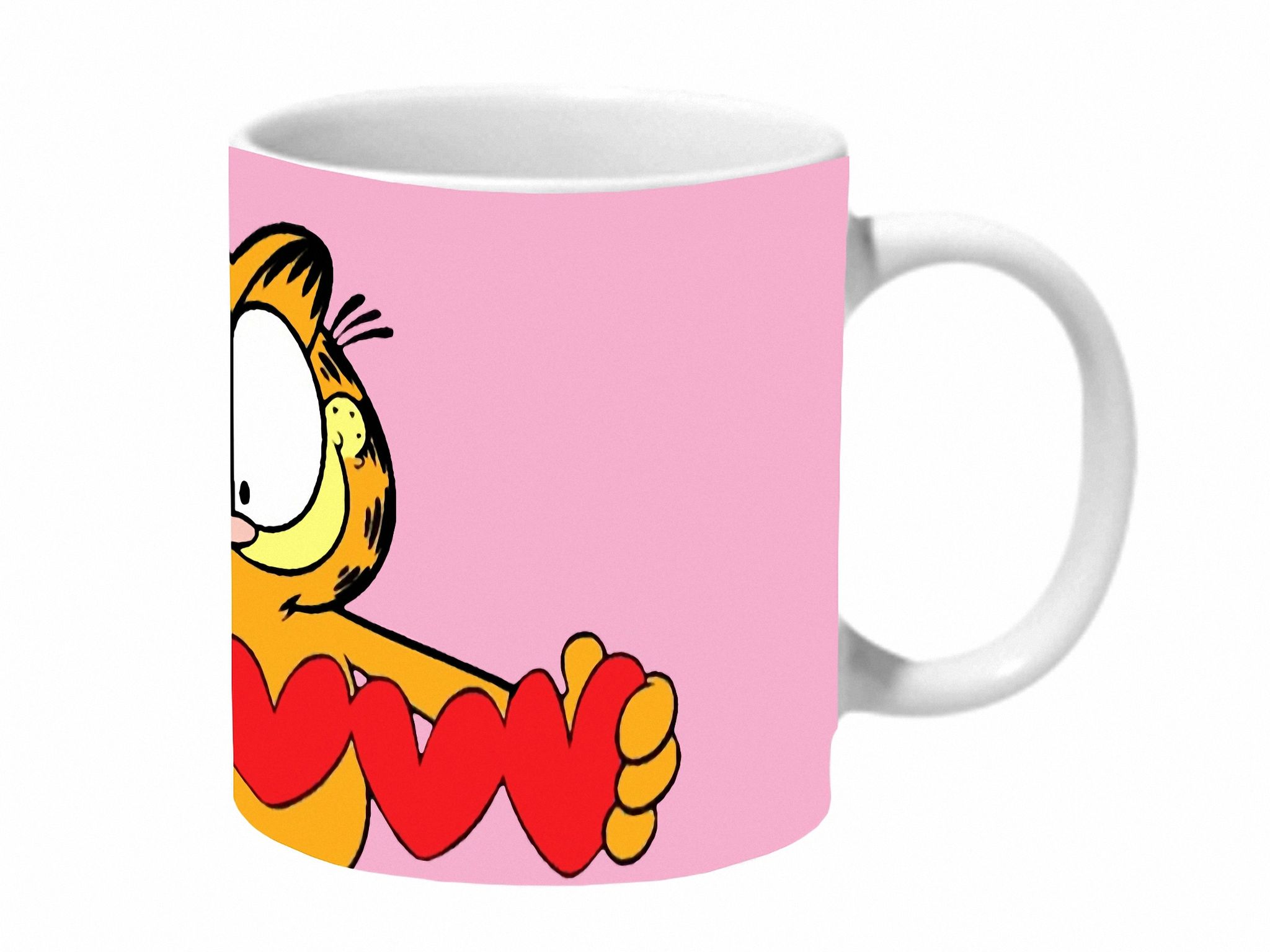 Multicolor Garfield Love Ceramic Mug