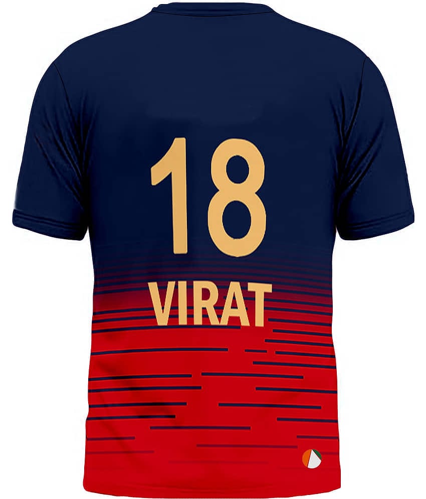 THE BLAZZE Sports India IPL Cricket Team T Shirt Mens Jersey For Banglore RCB Virat 18