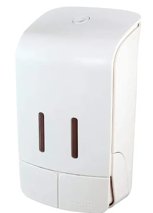 Manual Soap Dispenser ABS-Plastic Wall Mounted Manual Shampoo Shower Gel Soap Hand Sanitizer Plastic Liquid Dispenser (2 in 1 Manual -550ml : 550ml) (White) Manual Soap Dispenser ABS-Plastic Wall Mounted Manual Shampoo Shower Gel Soap Hand Sanitizer Plastic Liquid Dispenser (2 in 1 Manual -550ml : 550ml) (White)