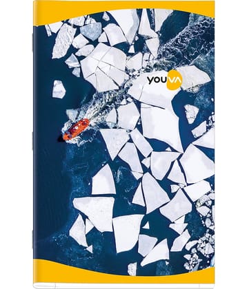 Navneet Youva | Soft Bound Long Notebook | Foolscap Size 21 cm x 33 cm | Unruled | 228 Pages| Pack of 6