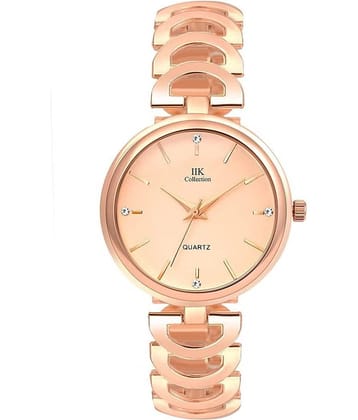 IIK COLLECTION - Rose Gold Stainless Steel Analog Womens Watch