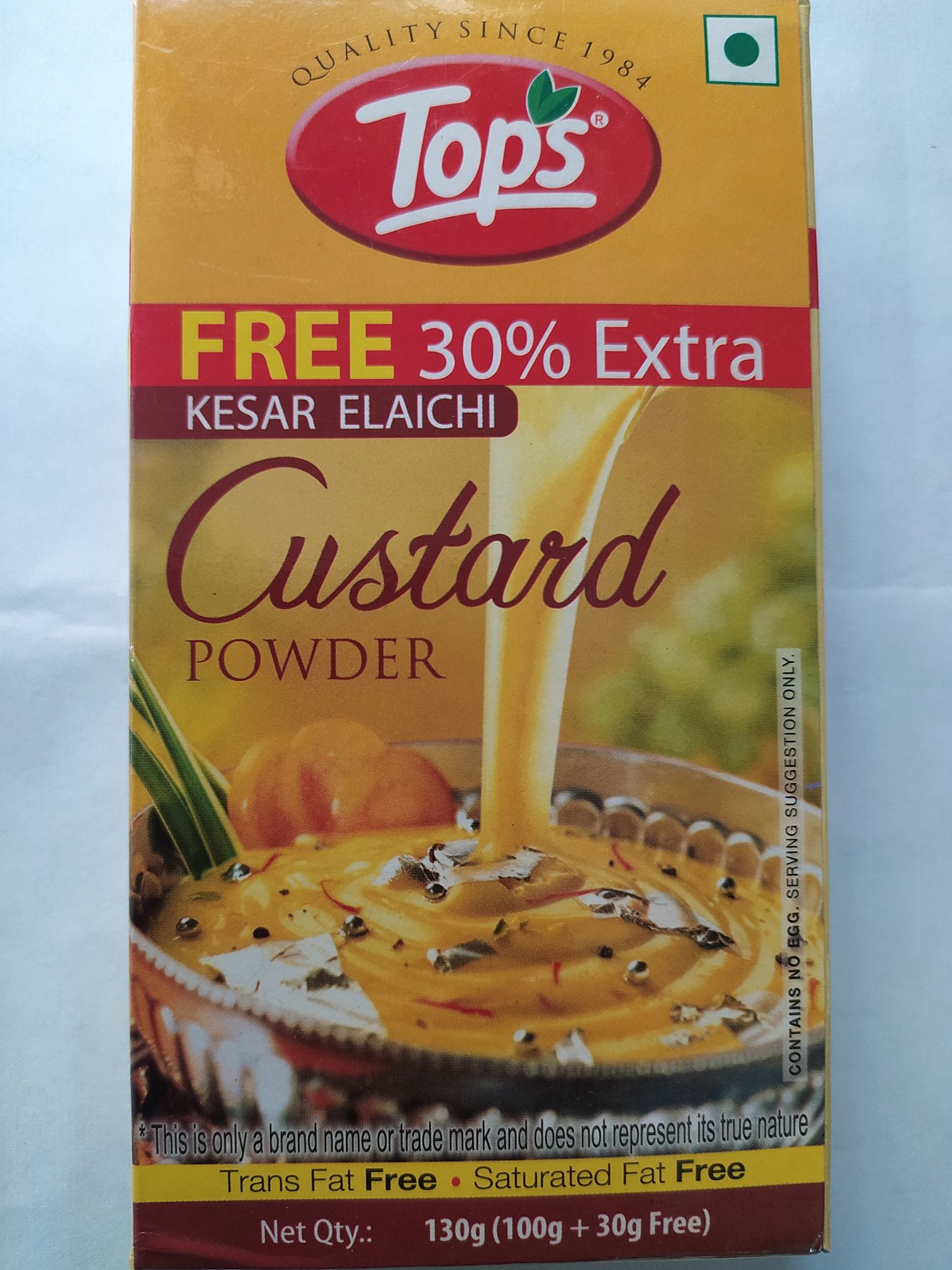 Tops Kesar elaichi Custard Powder 