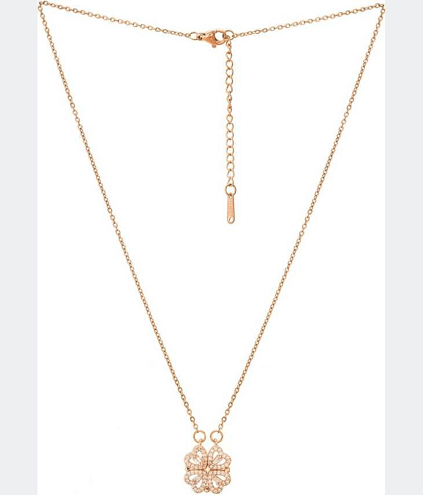 Sunhari Jewels - Rose Gold Pendant ( Pack of 1 )
