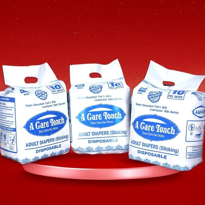 ACT Adult Diapers for Men & Women L Size | Super Absorbent Leakproof Incontinence Pants | Soft & Comfortable Overnight Protection | Adjustable Fit Diapers for Elderly & Bedridden Care (Pack of 3)