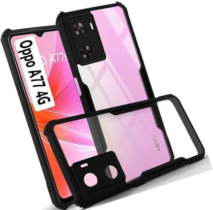 PLUGTECH Slim Shockproof Case | Matte Black Soft | Drop Protection | Precise Cutouts | Premium Mobile Cover for Oppo A77, Oppo A77s