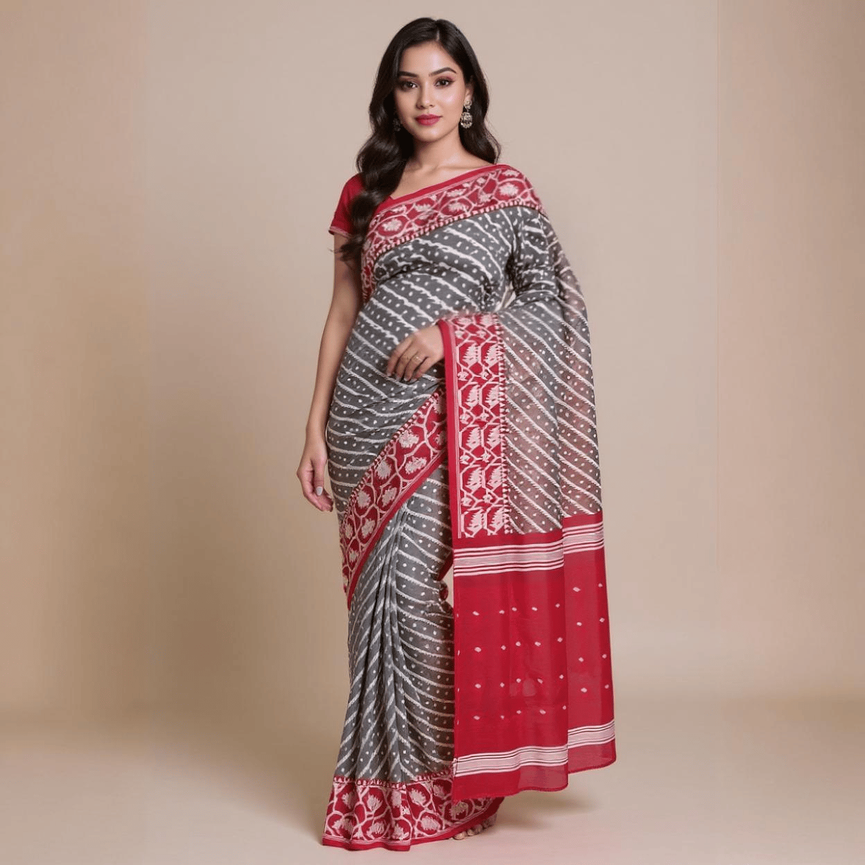 Bengal Mix Cotton Jamdani Saree