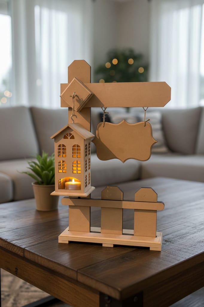 Dbeautify's Stand with Lantern & Hanging Boards
