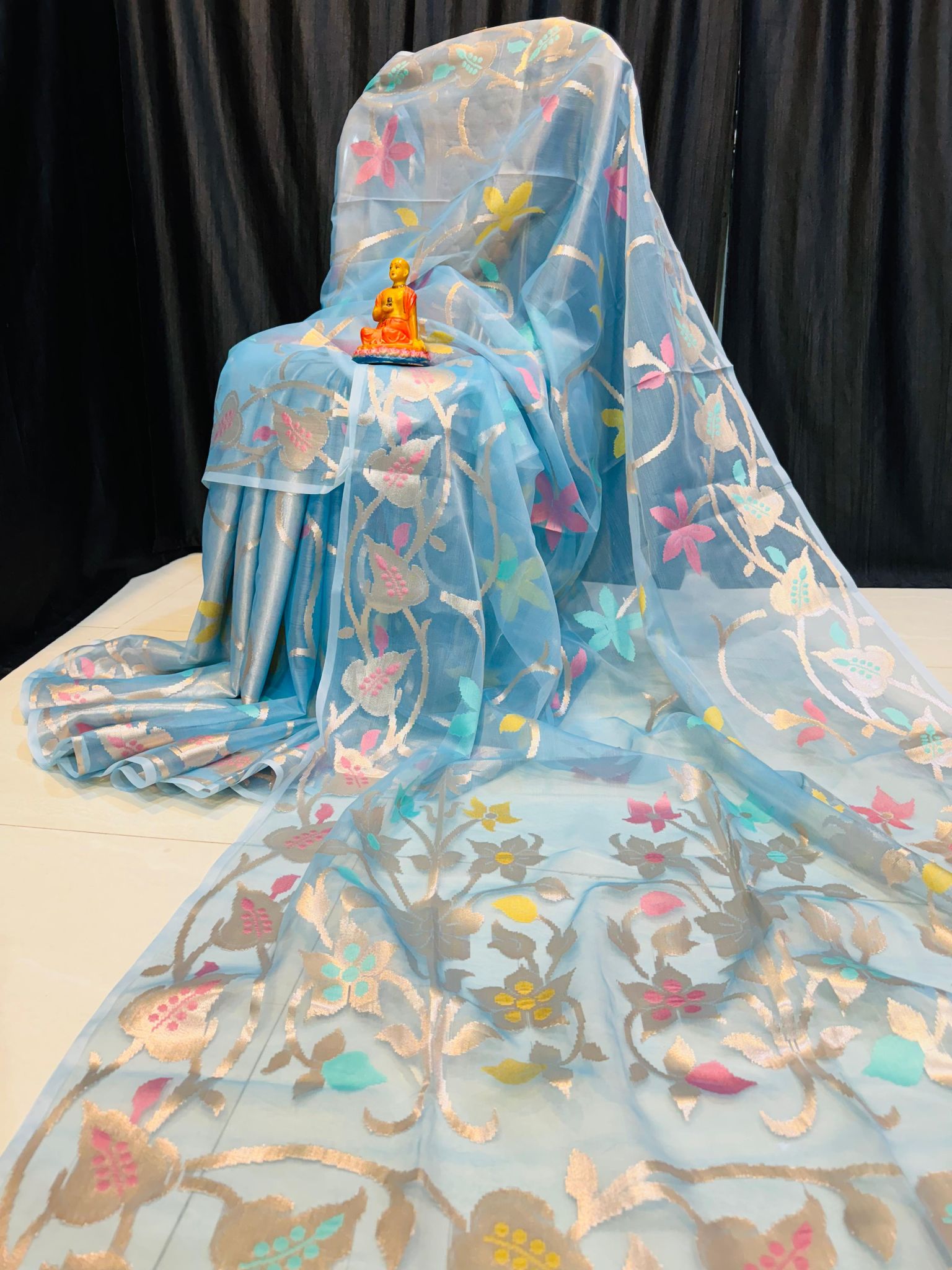 Premium and Exclusive Pure Muslin sarees WITH BP