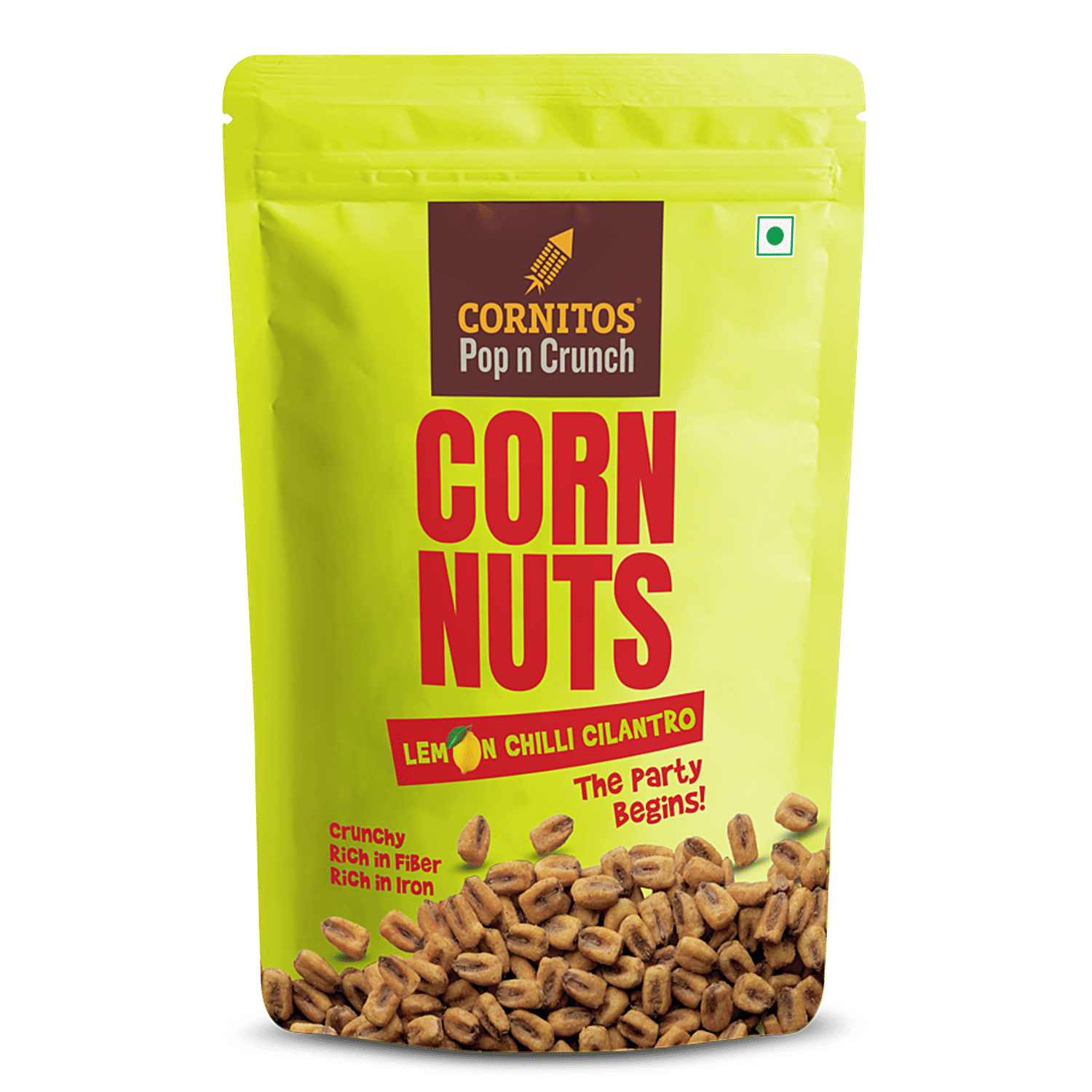 Cornitos Corn Nuts - Lemon Chili Cilantro, 150 G Pouch