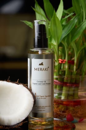 Meraki Beauty Coconut Oil Organic and Cold Pressed, 100 ml