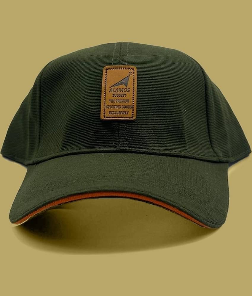 Alamos Pack of 1 Cotton Blend Men's Cap ( Green )