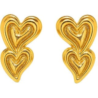 Kimti 18k Gold Plated Twofold Romance Earring Kimti 18k Gold Plated Twofold Romance Earring