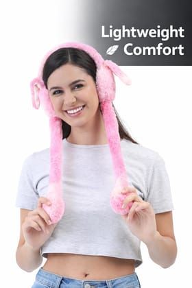 Soft Plush Earmuffs with Long Ties | Cute & Lightweight Fashion Ear Accessory for Girls | Random Color  by SHREE SADGURU MARKET