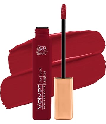 Beauty Berry Velvet Non Transfer Liquid Lipstick for Women 5ml, Night Club (Shade - 10)