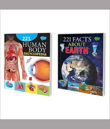 Sawan Present Set Of 2 Encylopedia | 221 Human Body Parts Encyclopedia And 221 Facts About Earth (Perfect Binding, Manoj Publications Editorial Board)