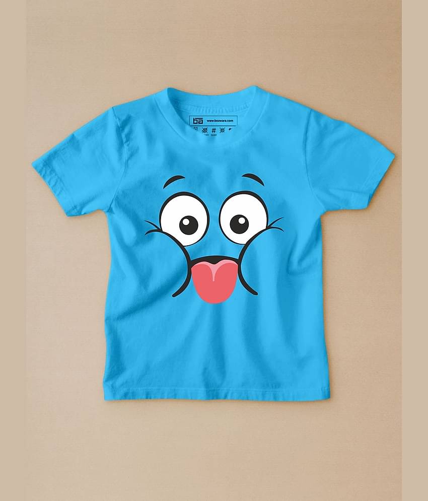 Be Awara Pack of 1 Unisex for Baby Cotton T-Shirt ( Blue )