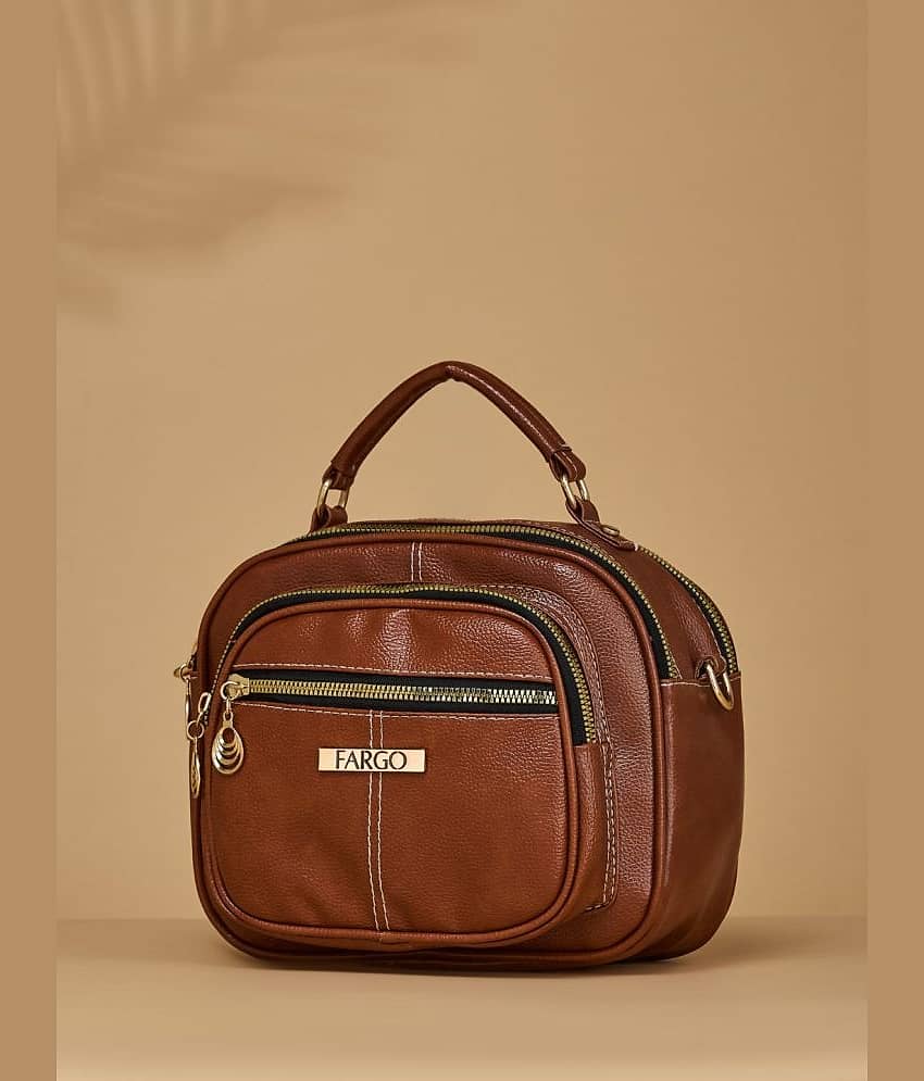Fargo Black PU Sling Bag