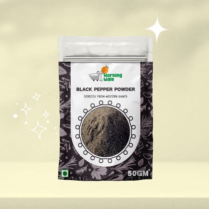 Morning Wale Black Pepper Powder/Kali Mirch (75g) | Coarse Ground Spice | Sharp Heat