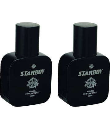 JD INTERNATIONAL STAR BOY BLACK Apparel Perfume For Men & Women Perfume 30 ml (Pack of 2)
