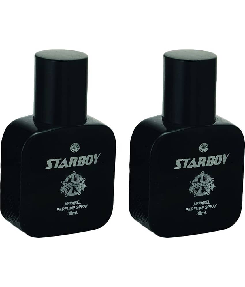 JD INTERNATIONAL STAR BOY BLACK Apparel Perfume For Men & Women Perfume 30 ml (Pack of 2)